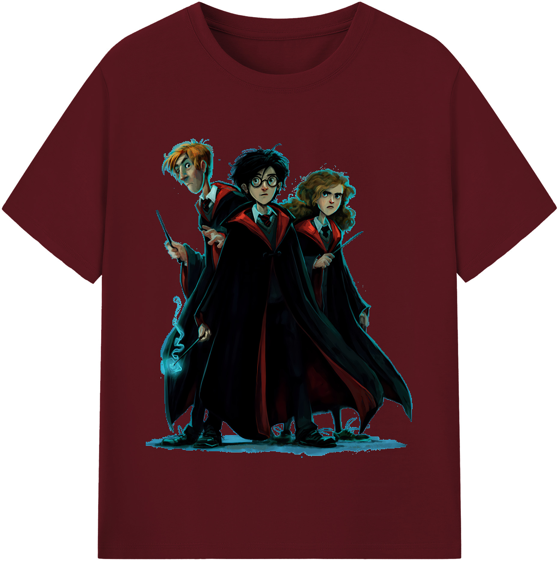 （画像用） Harry Potter ハリー・ポッターシリーズ 綿100％半袖Tシャツ（フロントプリント）